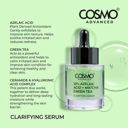 Clarifying Serum 10% Azelaic Acid + Matcha Green Tea