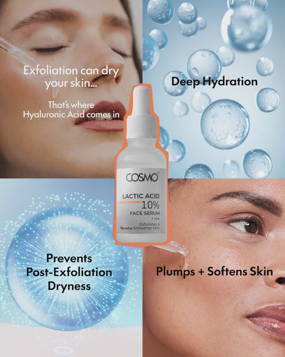 Lactic Acid 10% + Ha Face Serum